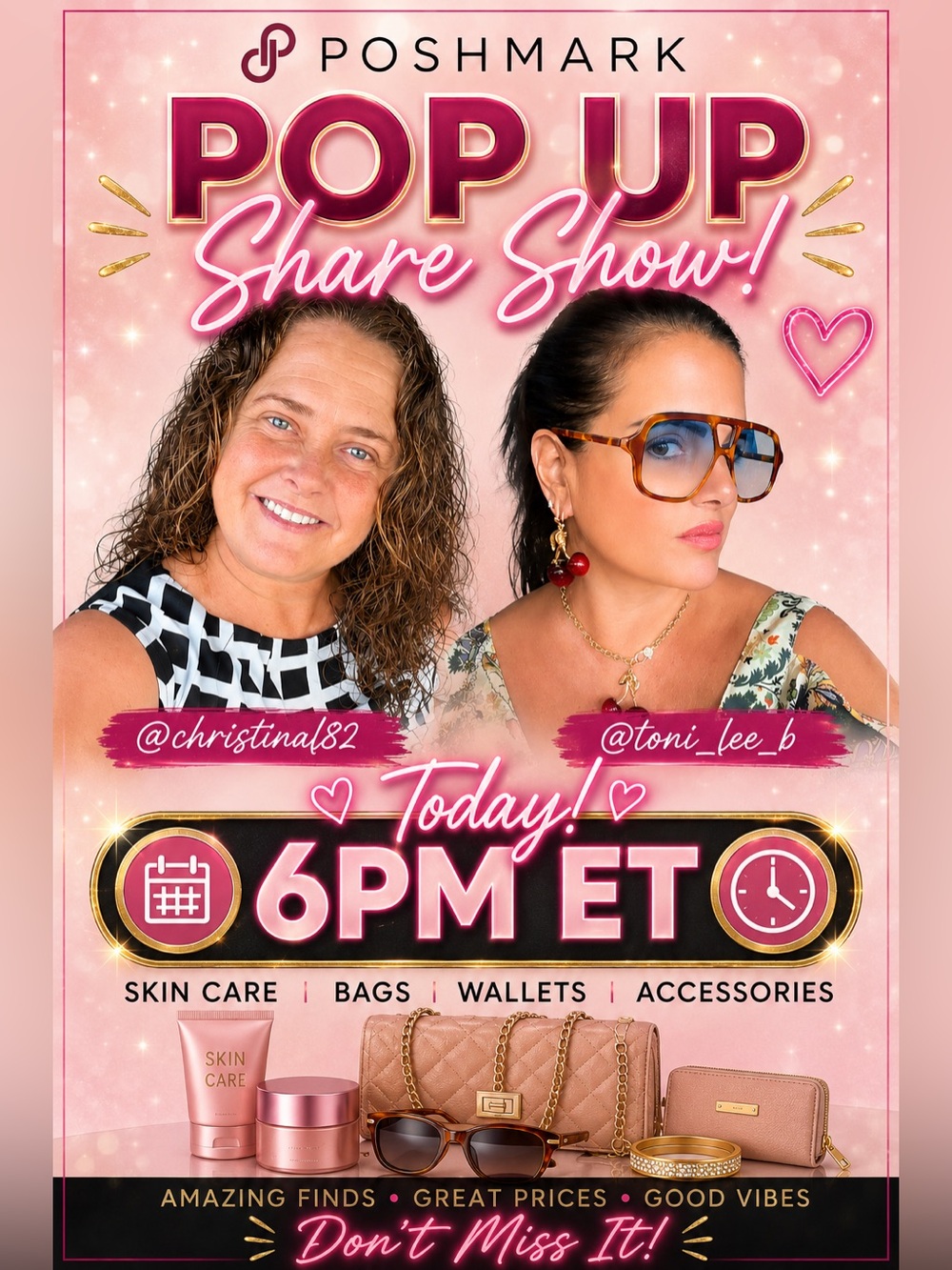 Live tonight! Like to be notified! Luxury, name brand and sooo much more!